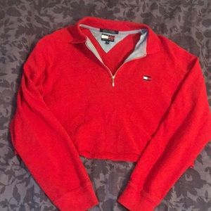 Vintage Tommy Hilfiger Cropped Collared Tee